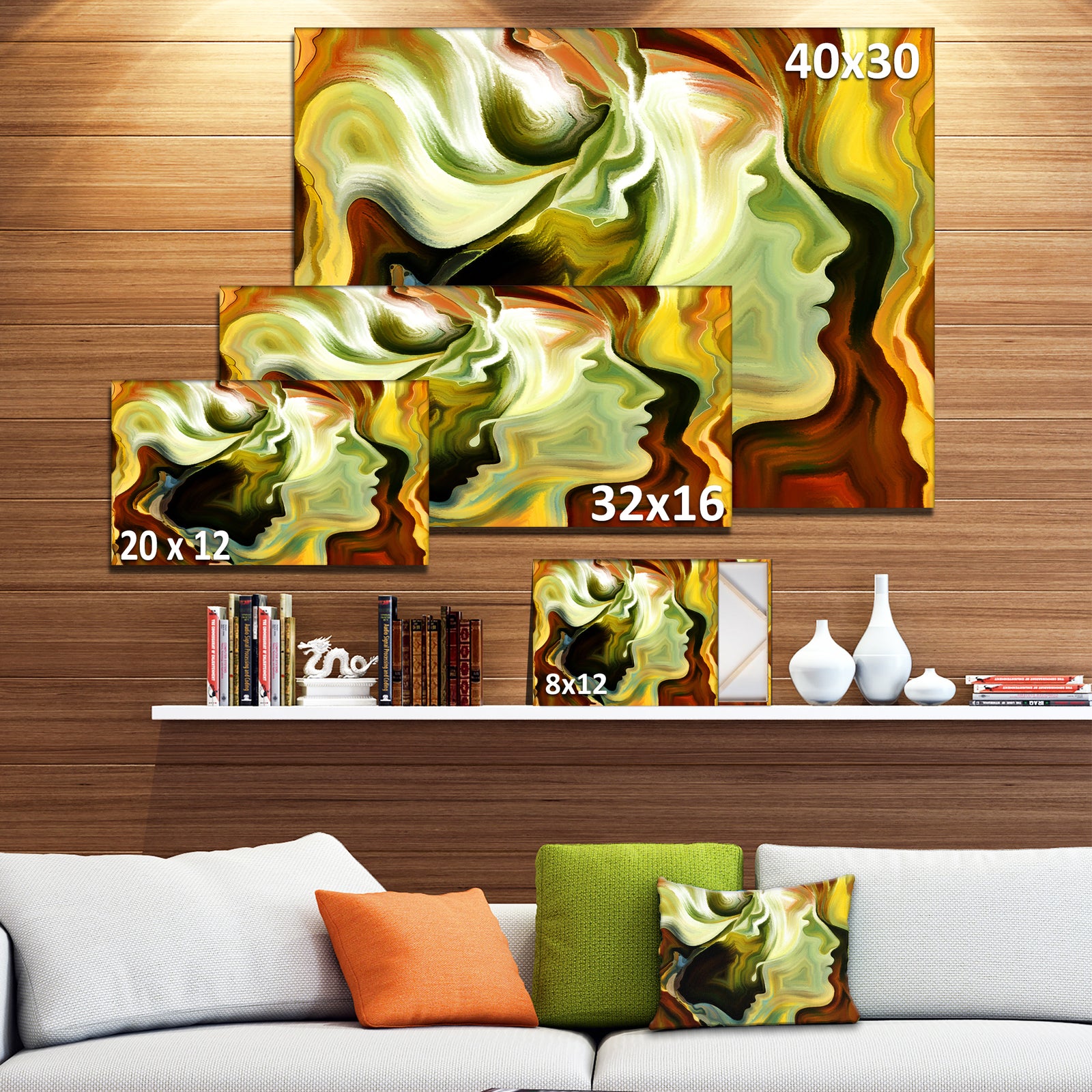 Metaphorical Inner Self - Abstract Canvas Art Print