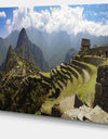 Machu Picchu Panorama - Landscape Photo Canvas Art Print