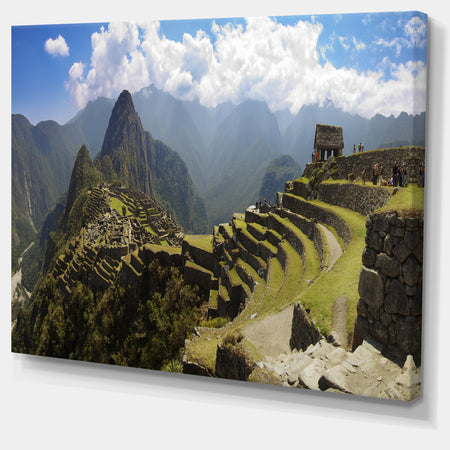 Machu Picchu Panorama - Landscape Photo Canvas Art Print