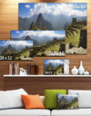 Machu Picchu Panorama - Landscape Photo Canvas Art Print