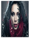 Mysterious Woman - Portrait Contemporary Canvas Art Print