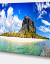 Mauritius Beach Panorama Photography Canvas Print