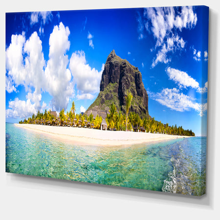 Mauritius Beach Panorama Photography Canvas Print