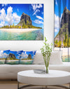 Mauritius Beach Panorama Photography Canvas Print
