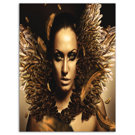 Sexy Brunette - Digital Art Portrait Canvas Print