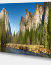 Yosemite Valley Panorama - Landscape Canvas Art Print