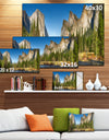 Yosemite Valley Panorama - Landscape Canvas Art Print