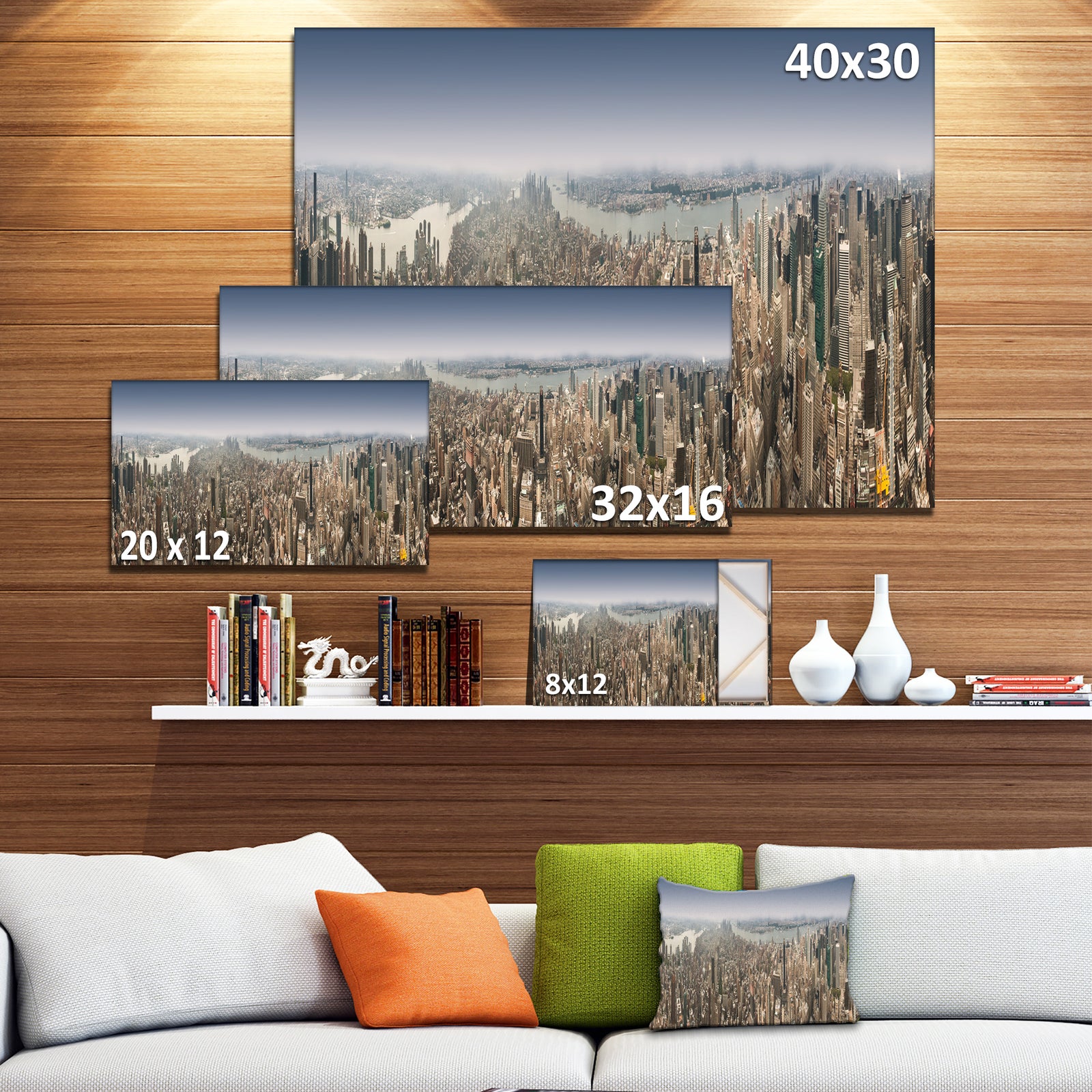 NYC 360 Degree Panorama - Cityscape Photography Canvas Print