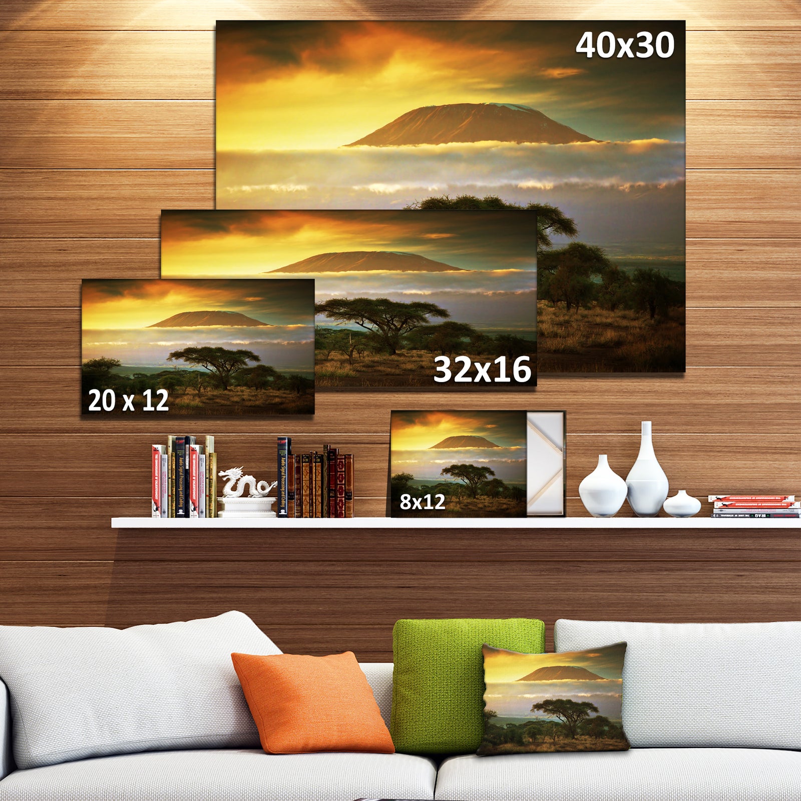 Mount Kilimanjaro Photography- Landscape Canvas Print