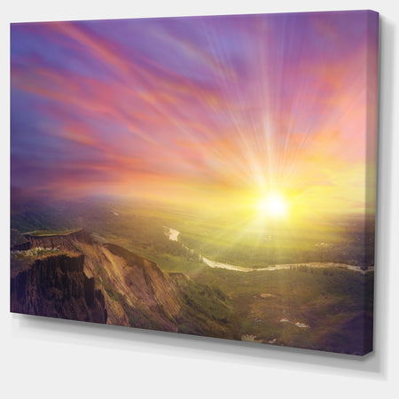 Scintillating Sunset Photography Canvas Art Print