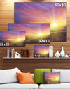 Scintillating Sunset Photography Canvas Art Print