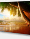 Caribbean Beach Sunrise - Landscape Photo Canvas Art Print