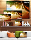 Caribbean Beach Sunrise - Landscape Photo Canvas Art Print