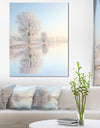 Frosty Winter Tree by Rising Photo Canvas Art Print