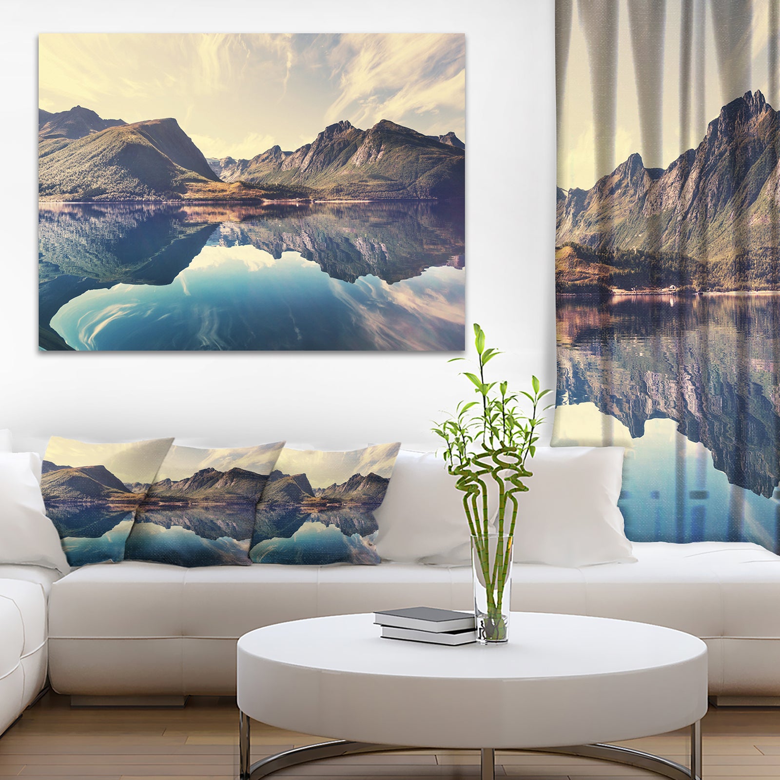 Norway Summer Mountains - Landscape Photo Canvas Print