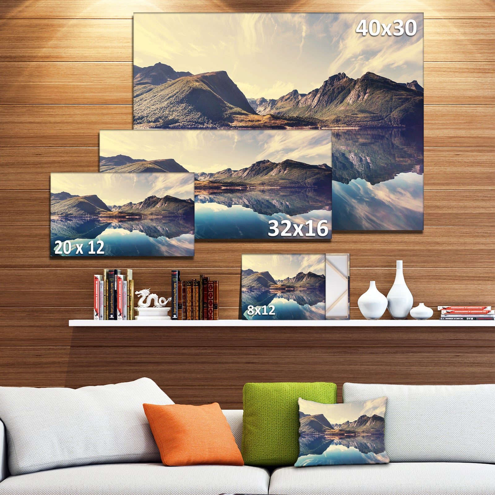 Norway Summer Mountains - Landscape Photo Canvas Print