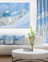 Panoramic Winter Mountain - Landscape Photo Canvas Print