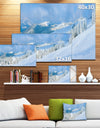 Panoramic Winter Mountain - Landscape Photo Canvas Print