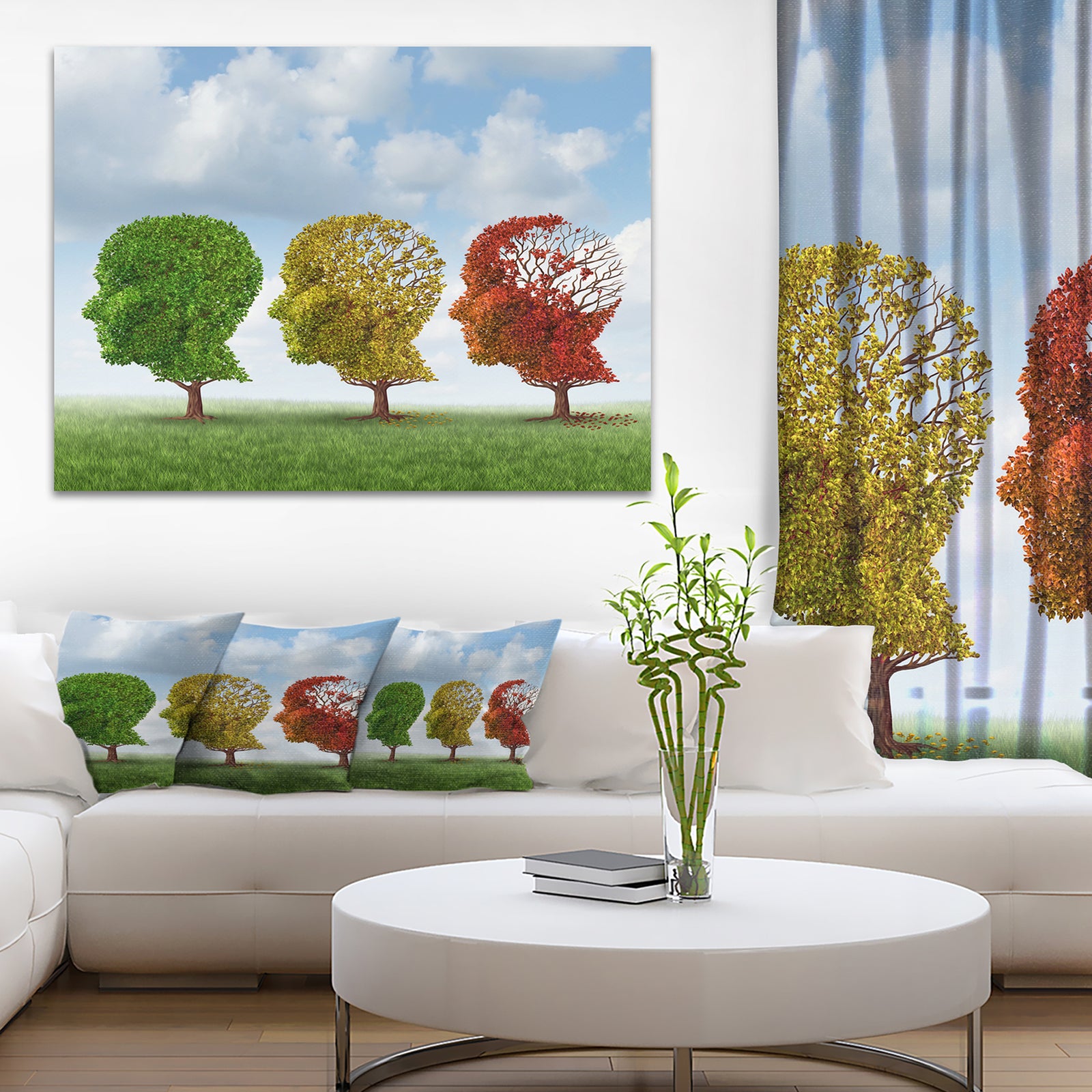 Brain Aging - Digital Canvas Art Print