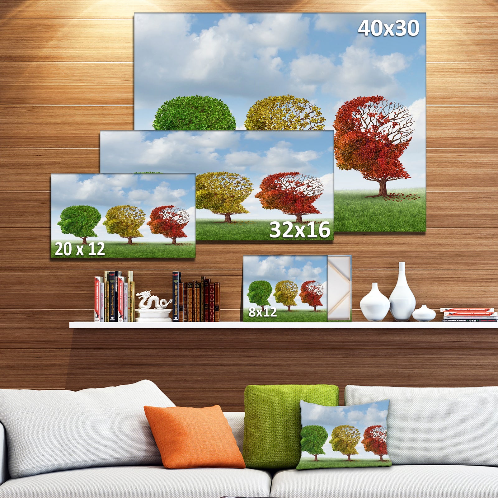 Brain Aging - Digital Canvas Art Print