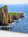 Rocky Ocean Coastline Scotland Photo Canvas Art Print