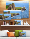 Rocky Ocean Coastline Scotland Photo Canvas Art Print