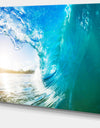 Blue Waves Arch - Seascape Photo Canvas Art Print