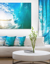 Blue Waves Arch - Seascape Photo Canvas Art Print