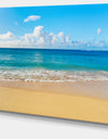 Calm Beach and Tropical Sea - Photo Canvas Art Print