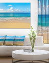 Calm Beach and Tropical Sea - Photo Canvas Art Print