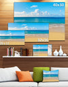 Calm Beach and Tropical Sea - Photo Canvas Art Print