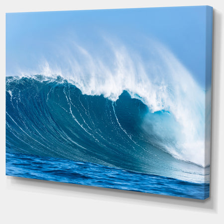 Sky Hitting Ocean Waves - Seascape Canvas Art Print
