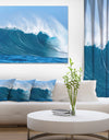 Sky Hitting Ocean Waves - Seascape Canvas Art Print