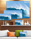 Sky Hitting Ocean Waves - Seascape Canvas Art Print