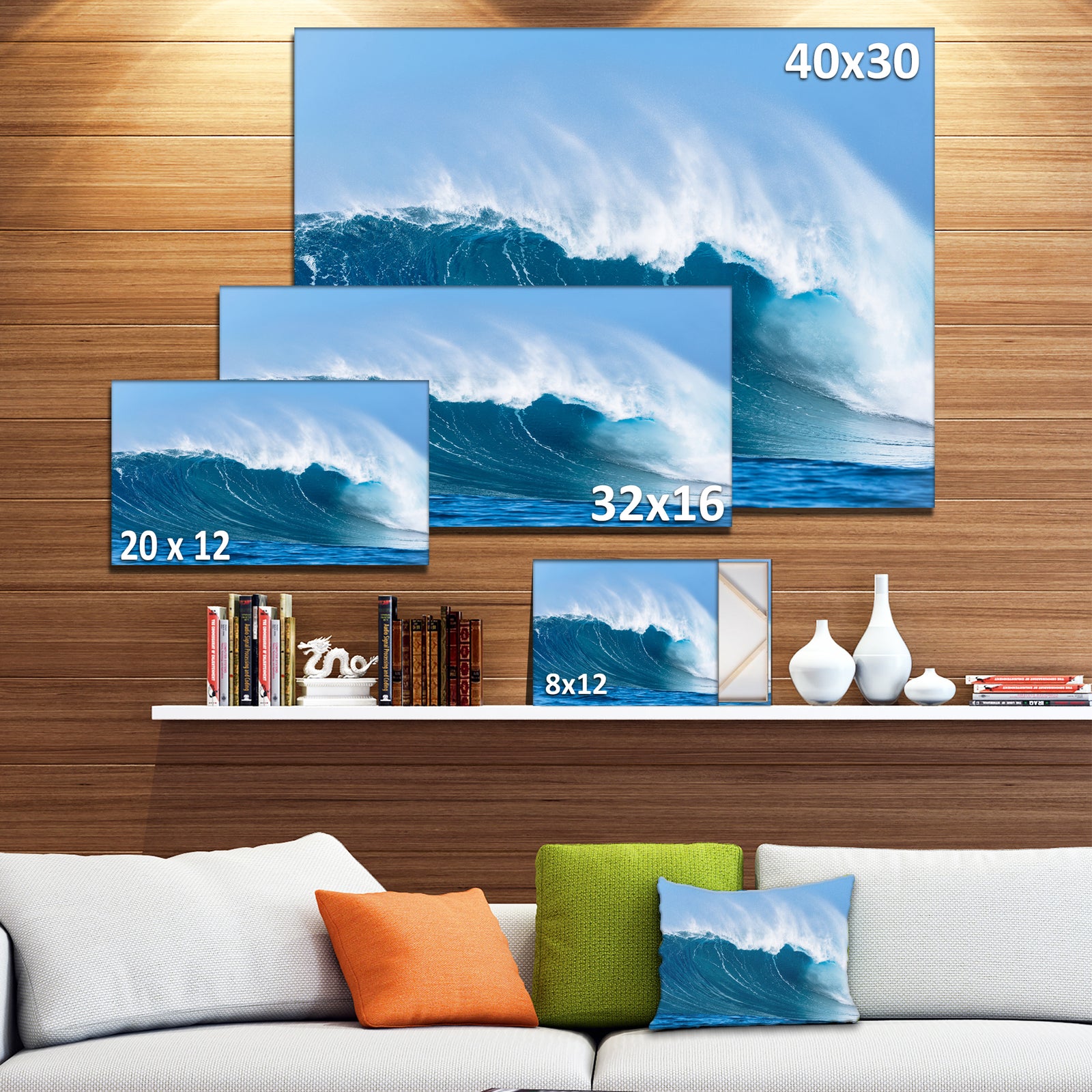 Sky Hitting Ocean Waves - Seascape Canvas Art Print