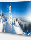 Panoramic Winter Mountain - Photo Canvas Print