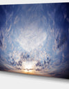 Blue Celestial Landscape - Photo Canvas Print