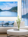 Blue Como Lake Landscape - Photo Canvas Art Print