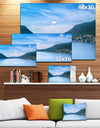 Blue Como Lake Landscape - Photo Canvas Art Print