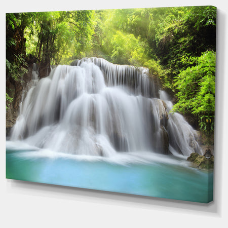 Huai Mae Kamin Waterfall - Photography Canvas Print