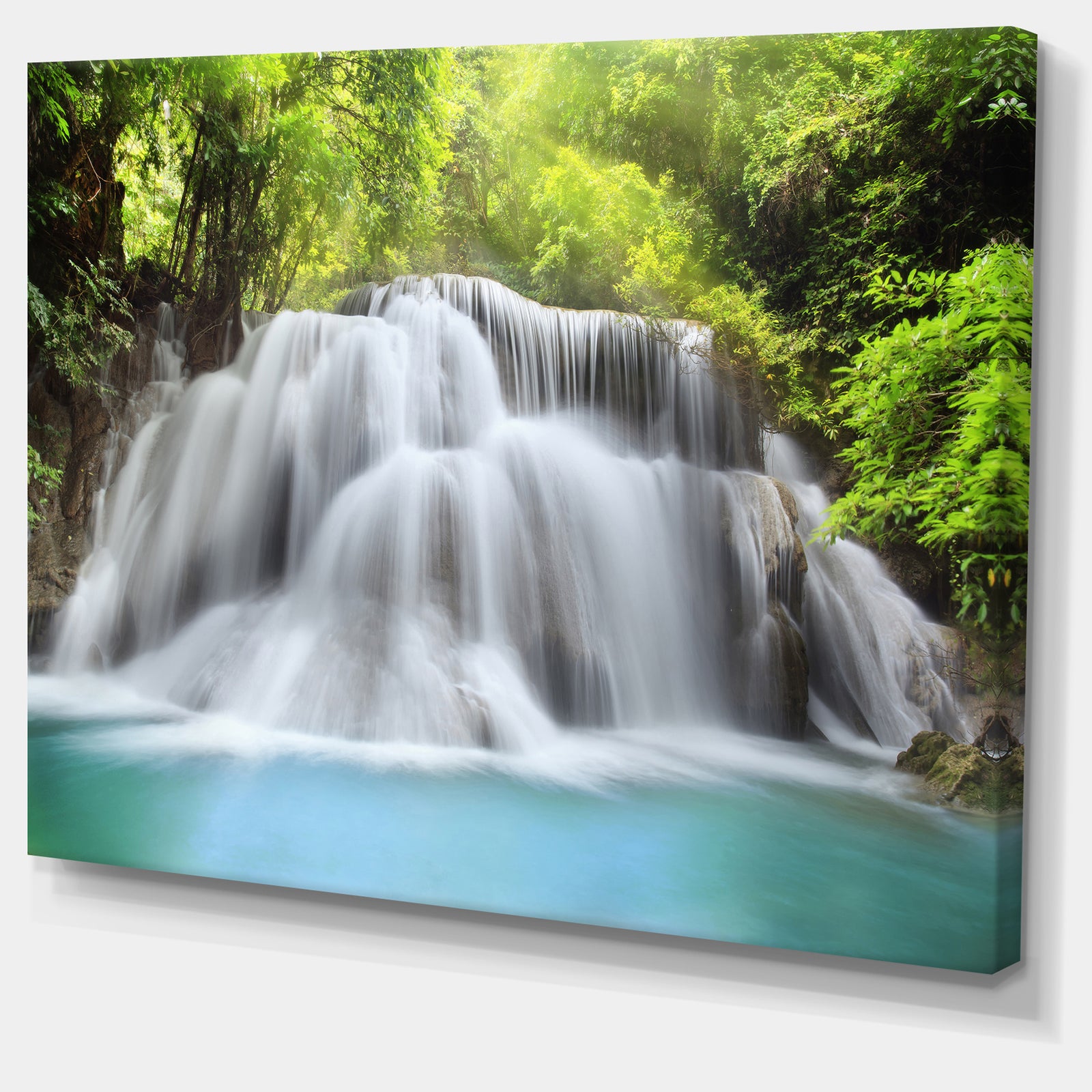 Huai Mae Kamin Waterfall - Photography Canvas Print
