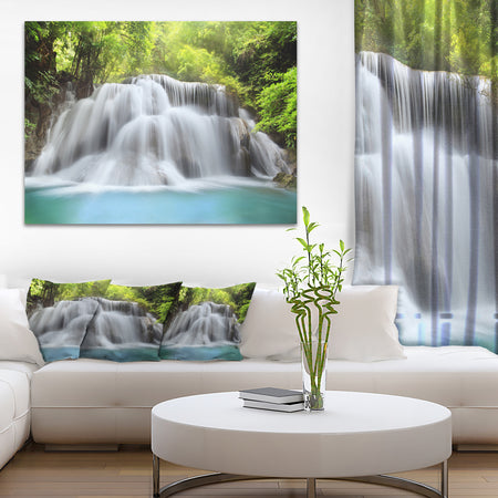 Huai Mae Kamin Waterfall - Photography Canvas Print