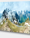 Alps Summer Panorama - Photography Canvas Art Print