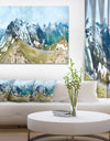 Alps Summer Panorama - Photography Canvas Art Print