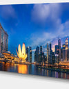 Landscape of Singapore Cityscape - Photo Canvas Print