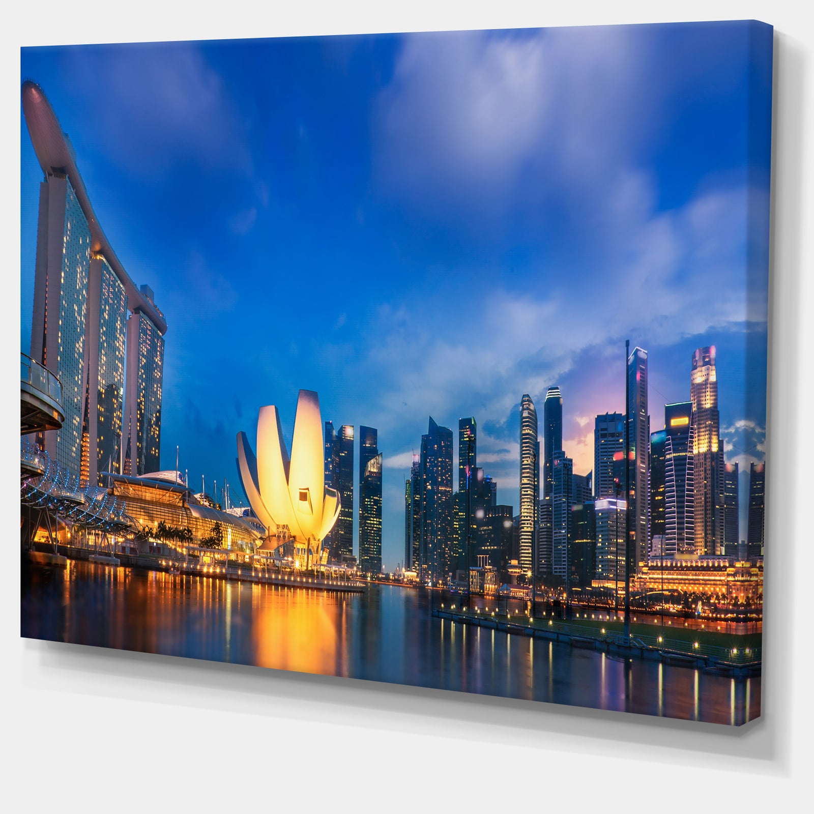 Landscape of Singapore Cityscape - Photo Canvas Print