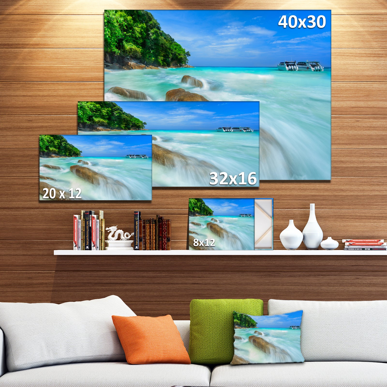 Tachai Island in Thailand Landscape - Photo Canvas Print