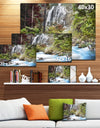 Blue Klonglan Waterfall - Photography Canvas Print