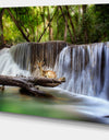 Huai Mae Kamin Waterfall Photo - Canvas Art Print