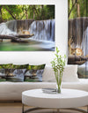 Huai Mae Kamin Waterfall Photo - Canvas Art Print